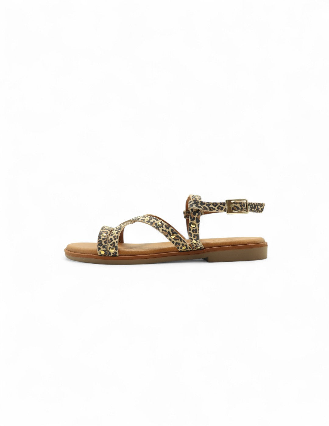 Sandalia MERISSELL Mujer Leopardo / Cuero