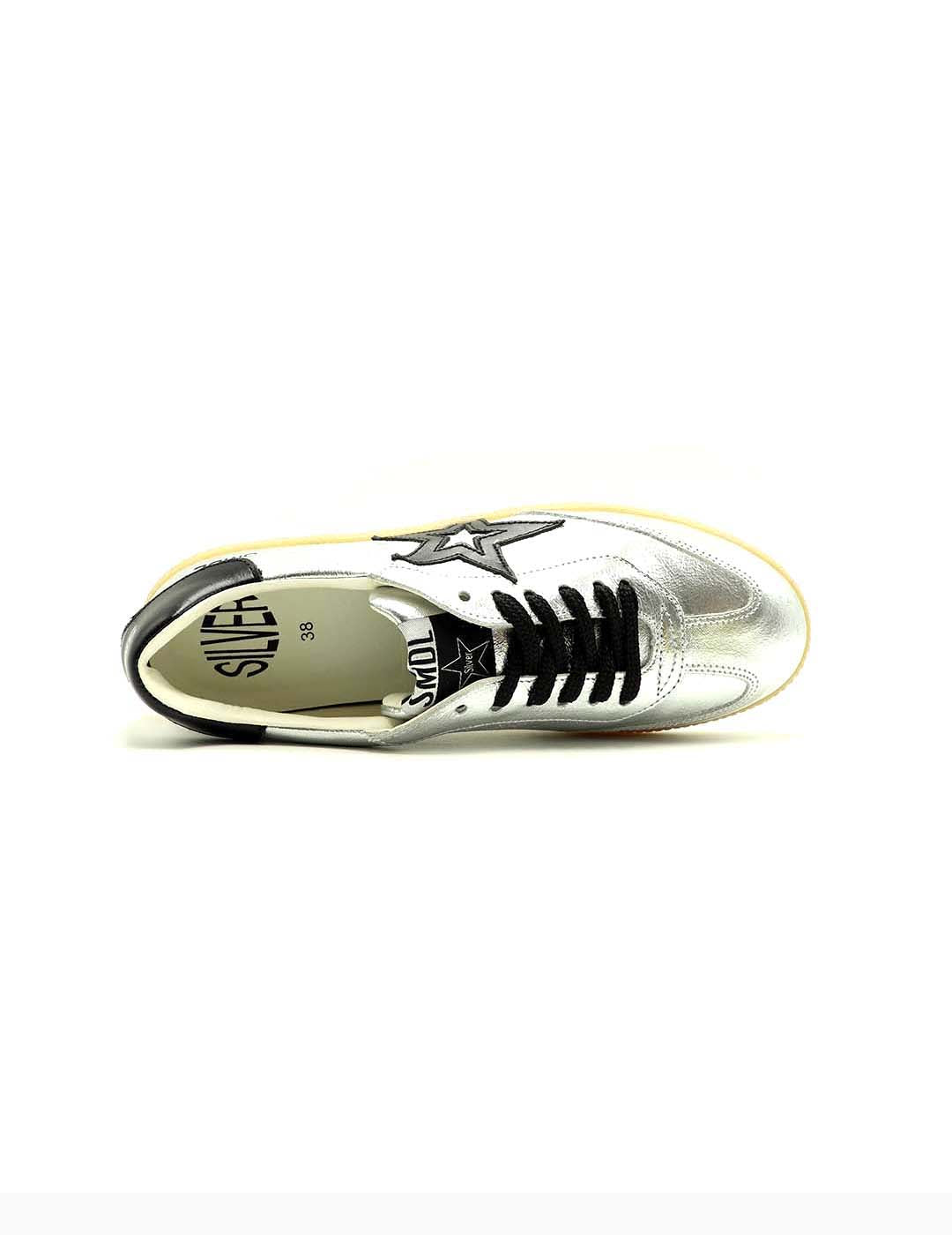 Deportivo Cordones SILVER MOOSE DELUXE Mujer Plata Fina