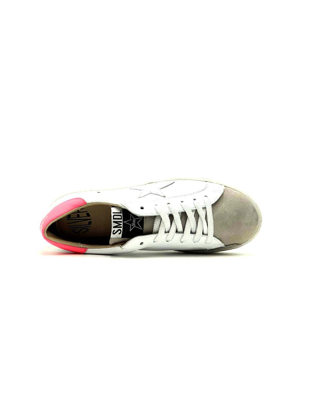 Deportivo Cordones SILVER MOOSE DELUXE Mujer Blanco / Perla / Fuxia