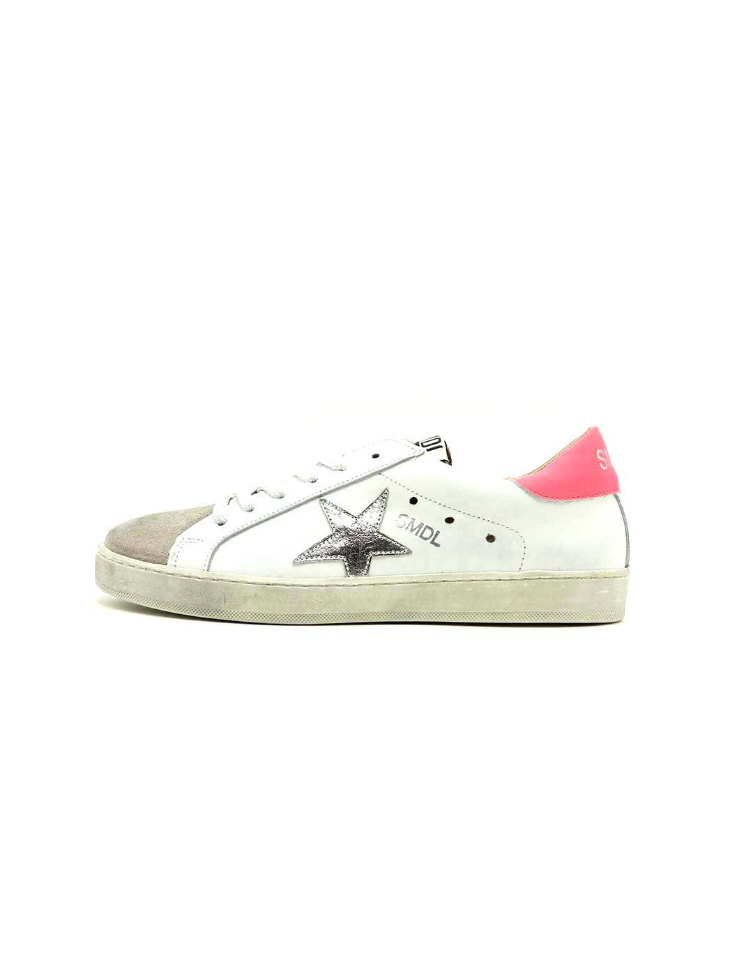 Deportivo Cordones SILVER MOOSE DELUXE Mujer Blanco / Perla / Fuxia