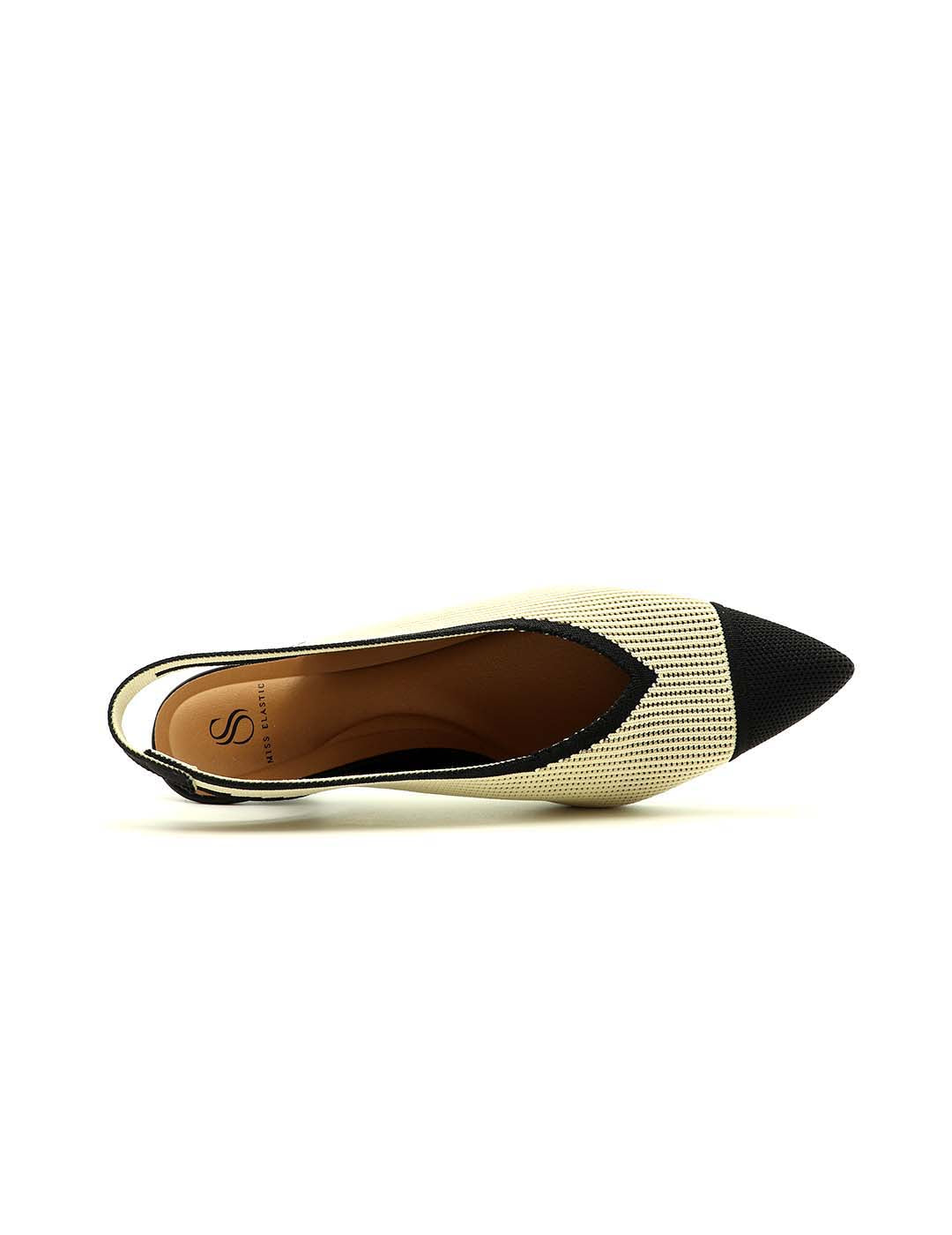 Destalonado Elástico MISS ELASTIC Mujer Crema / Negro
