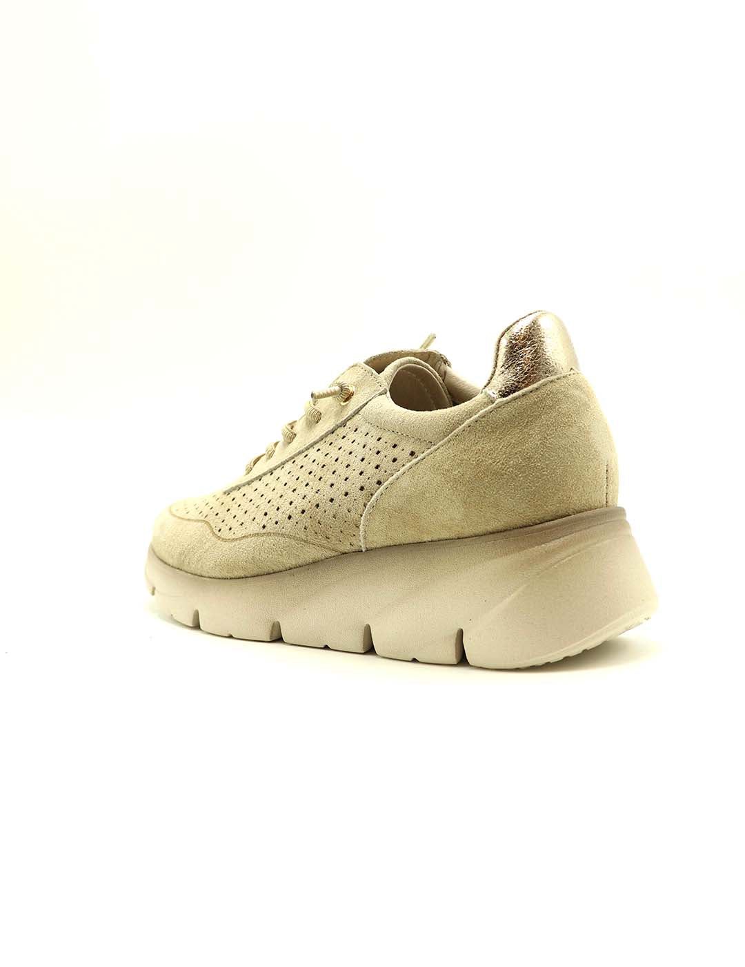 Deportivo Cordones KHLOE Mujer Taupe