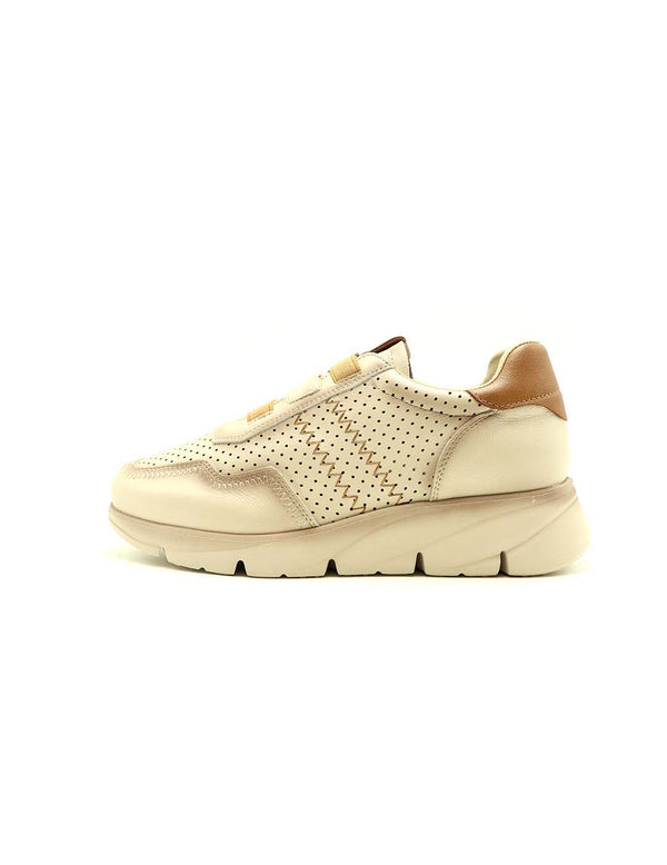 Deportivo Elásticos KHLOE Mujer Crema