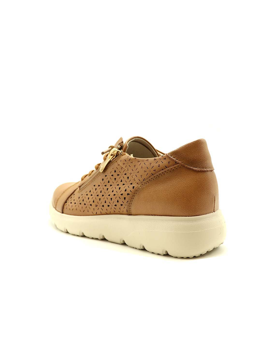 Deportivo Cordones FLEX PIES Mujer Cuero
