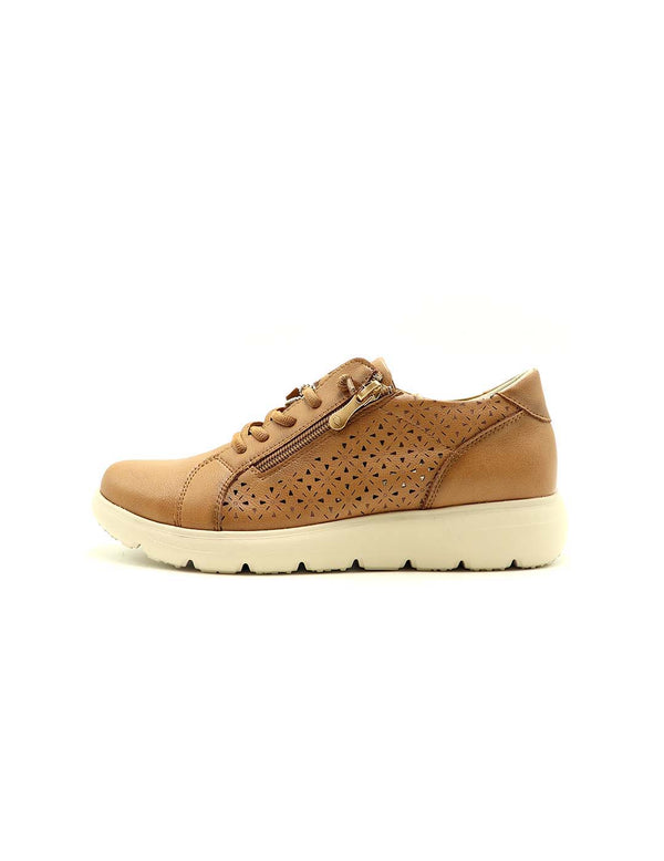 Deportivo Cordones FLEX PIES Mujer Cuero