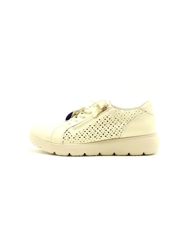 Deportivo Cordones FLEX PIES Mujer Beig