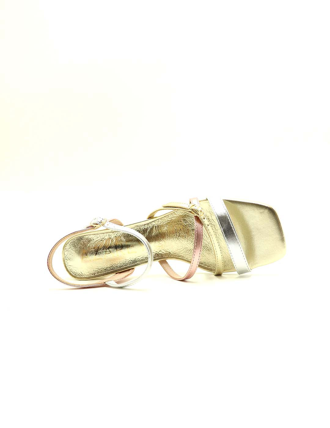 Sandalia AZAREY Mujer Oro Multi