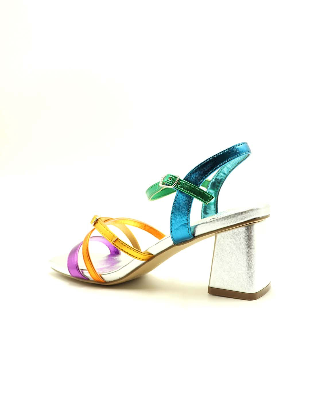 Sandalia AZAREY Mujer Plata Multi