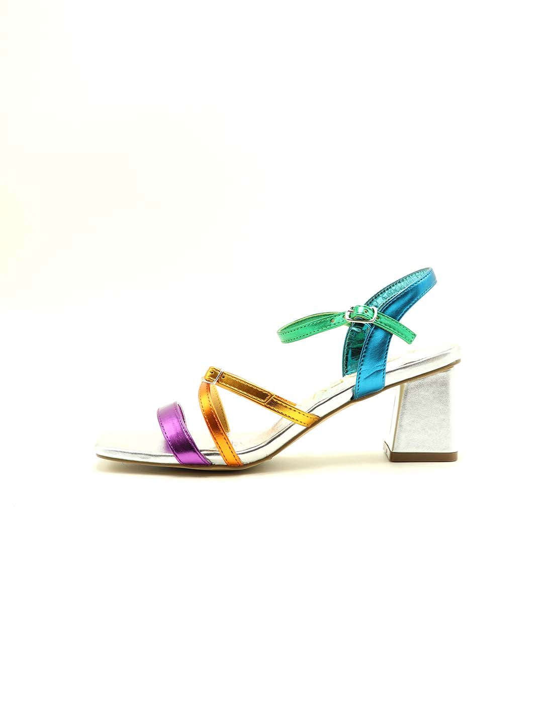 Sandalia AZAREY Mujer Plata Multi