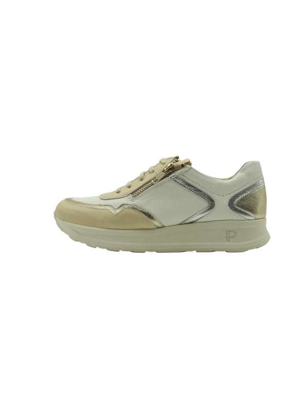 Deportivo Cordones / Cremaller PITILLOS Mujer Crema / Blanco