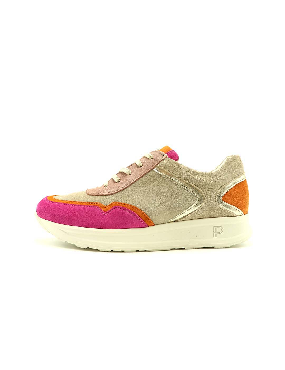 Deportivo Cordones PITILLOS Mujer Fuxia / Naranja / Taupe / Oro