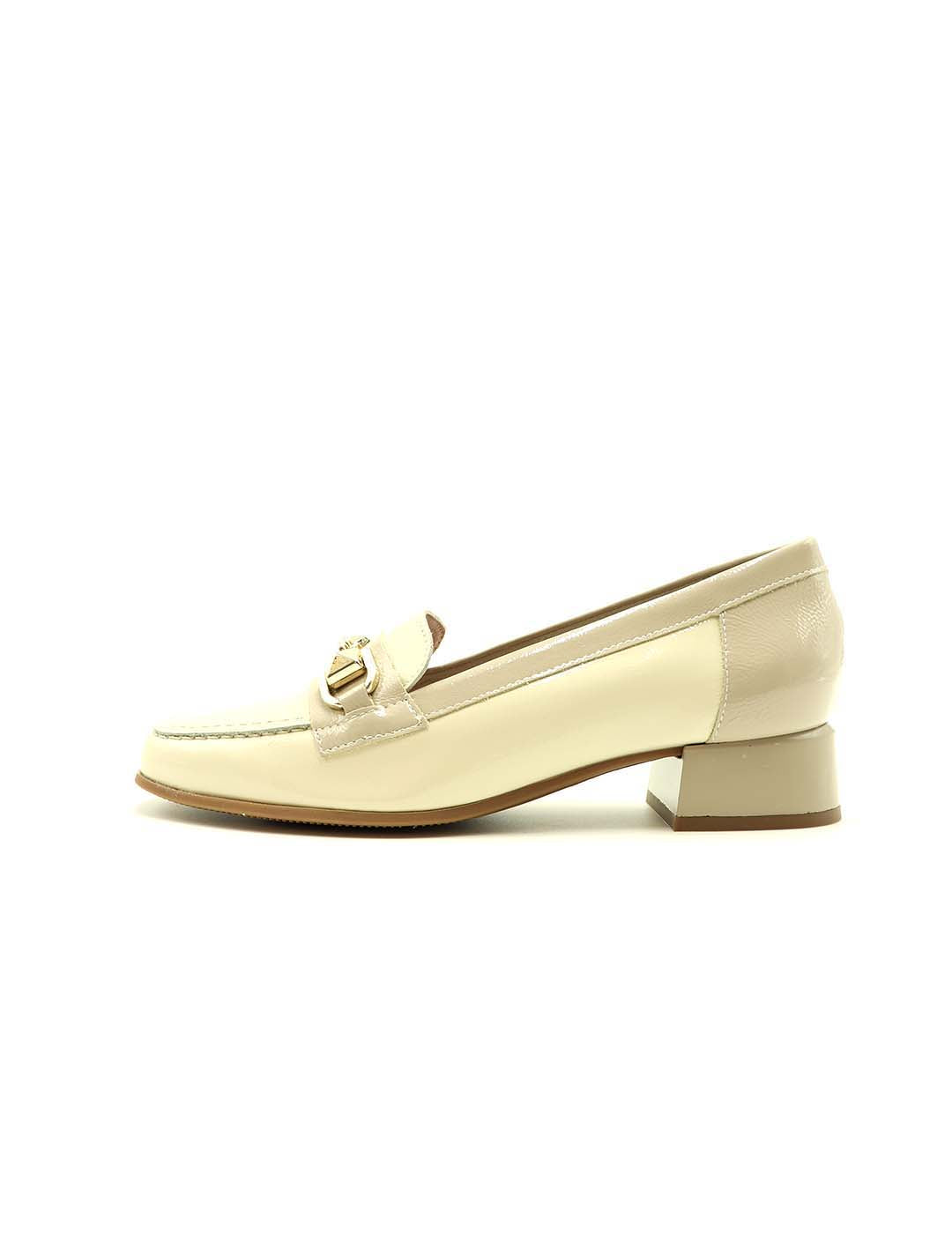 Mocasín Trebilla Oro PITILLOS Mujer Crema / Piedra