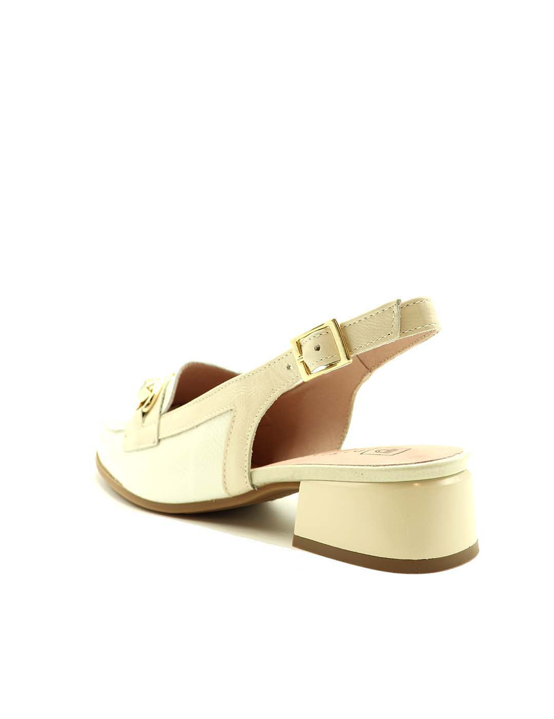 Mocasín Destalonado Trebilla O PITILLOS Mujer Glacial / Crema