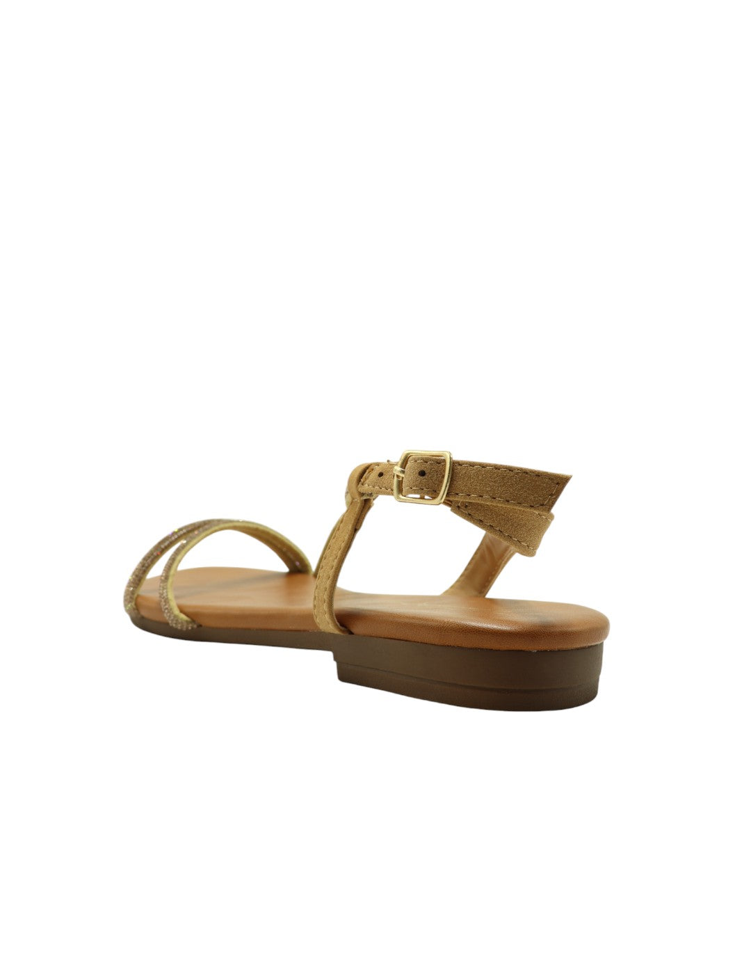 Sandalia Strass STAY Mujer Oro / Camel