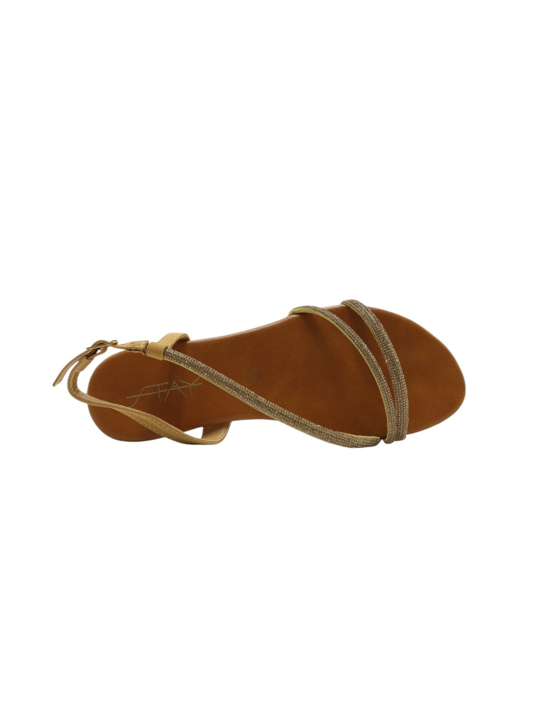 Sandalia Strass STAY Mujer Oro / Camel