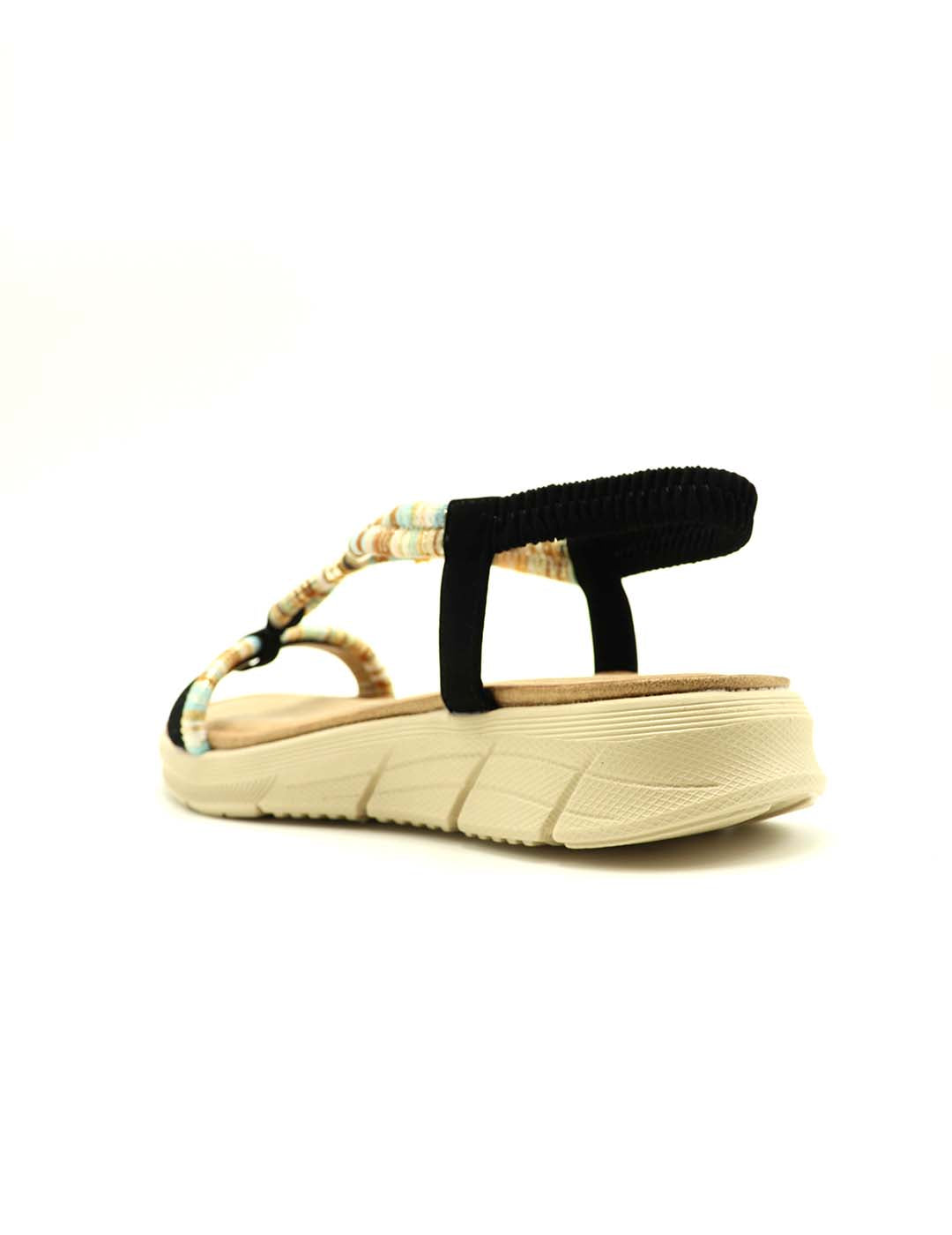 Sandalia Greca STAY Mujer Negro