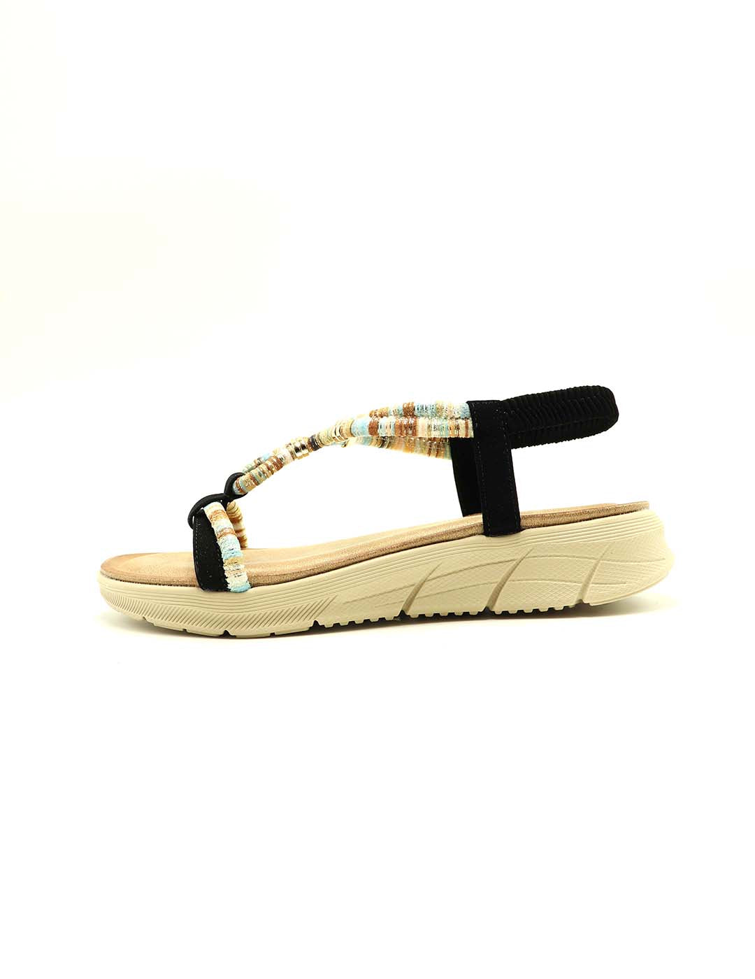 Sandalia Greca STAY Mujer Negro