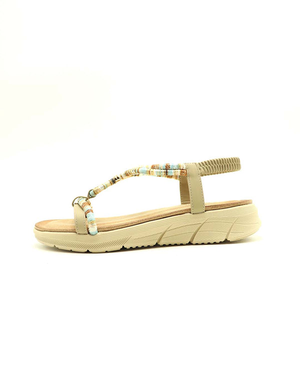 Sandalia Greca STAY Mujer Beig