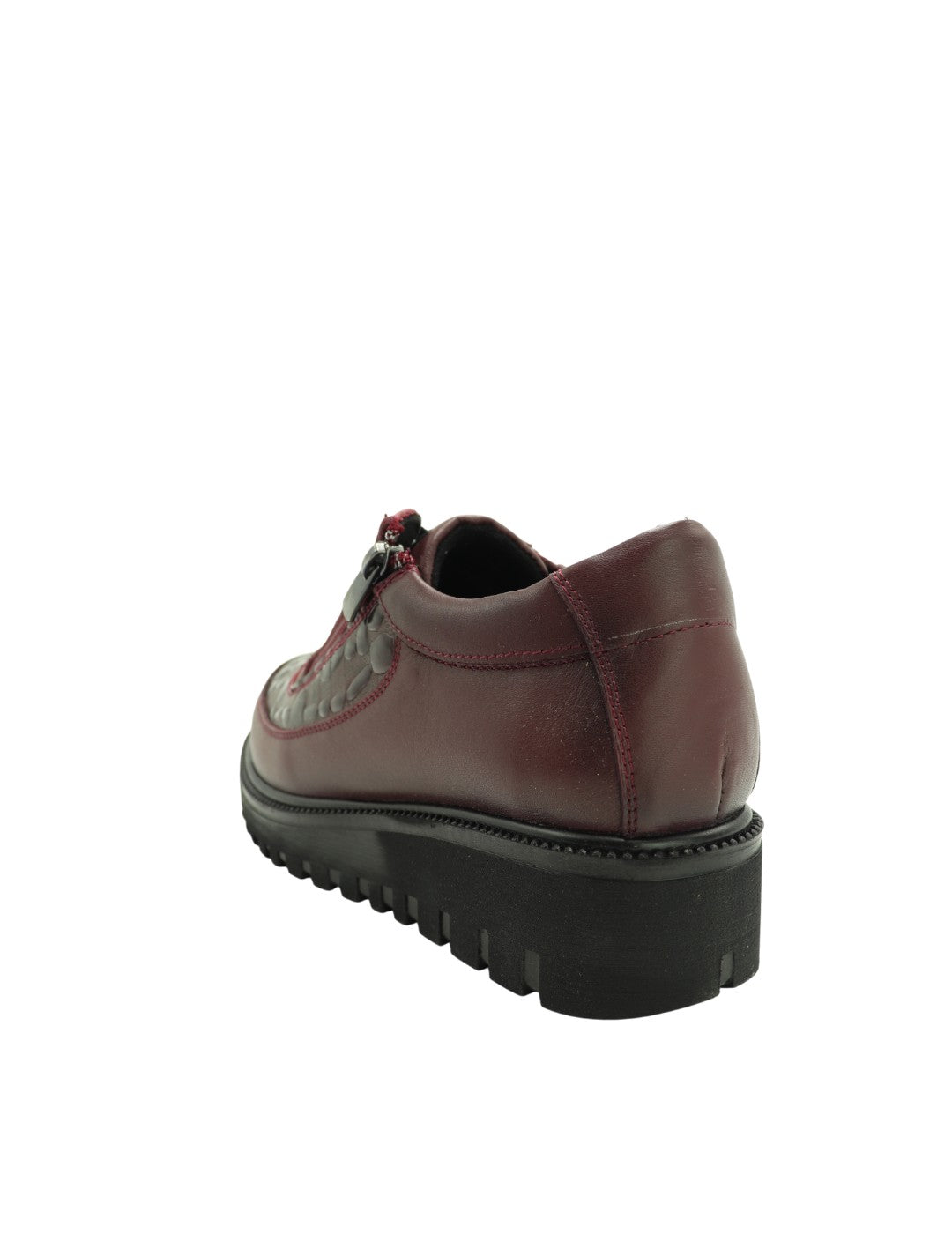 Inglés Cremallera ERASE Mujer Burdeos