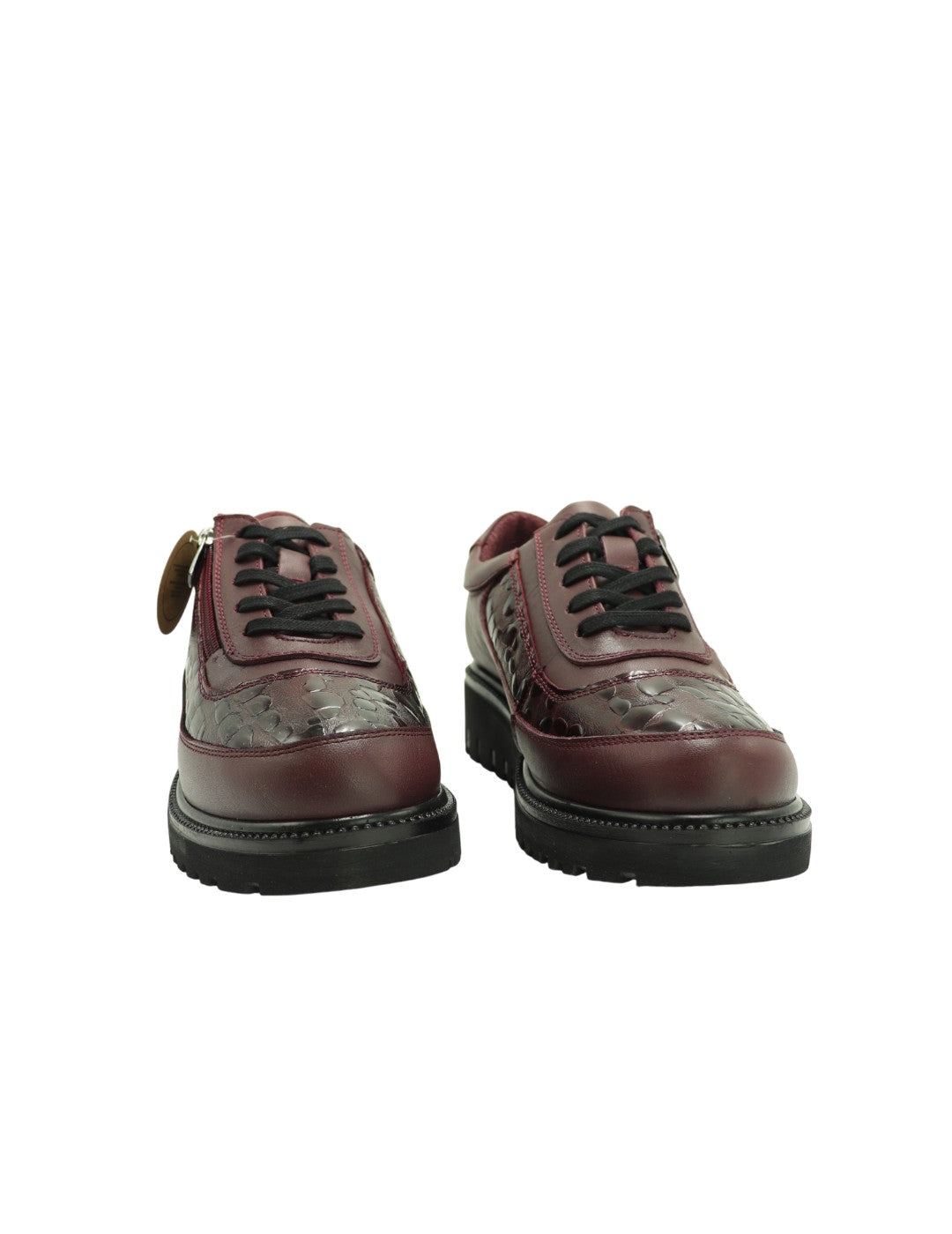 Inglés Cremallera ERASE Mujer Burdeos