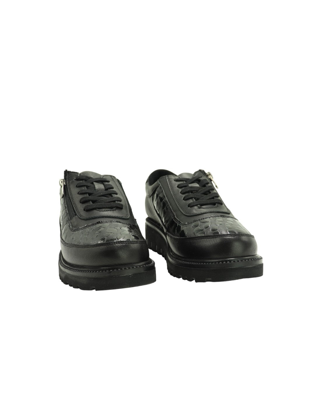 Inglés Cremallera ERASE Mujer Negro