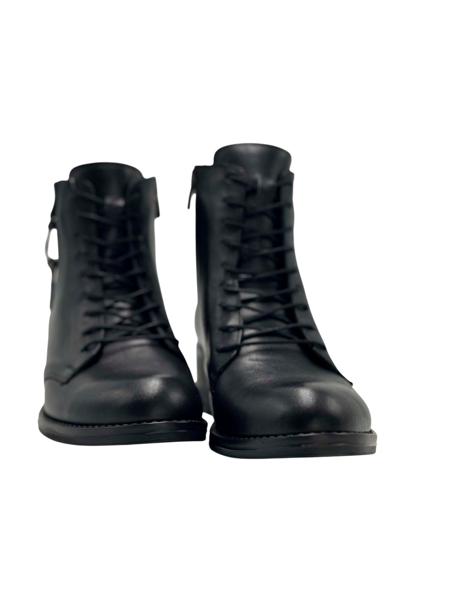 Botín Cordones ERASE Mujer Negro