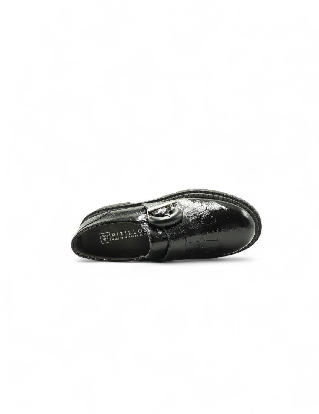 Mocasín Alto Hebilla PITILLOS Mujer Negro