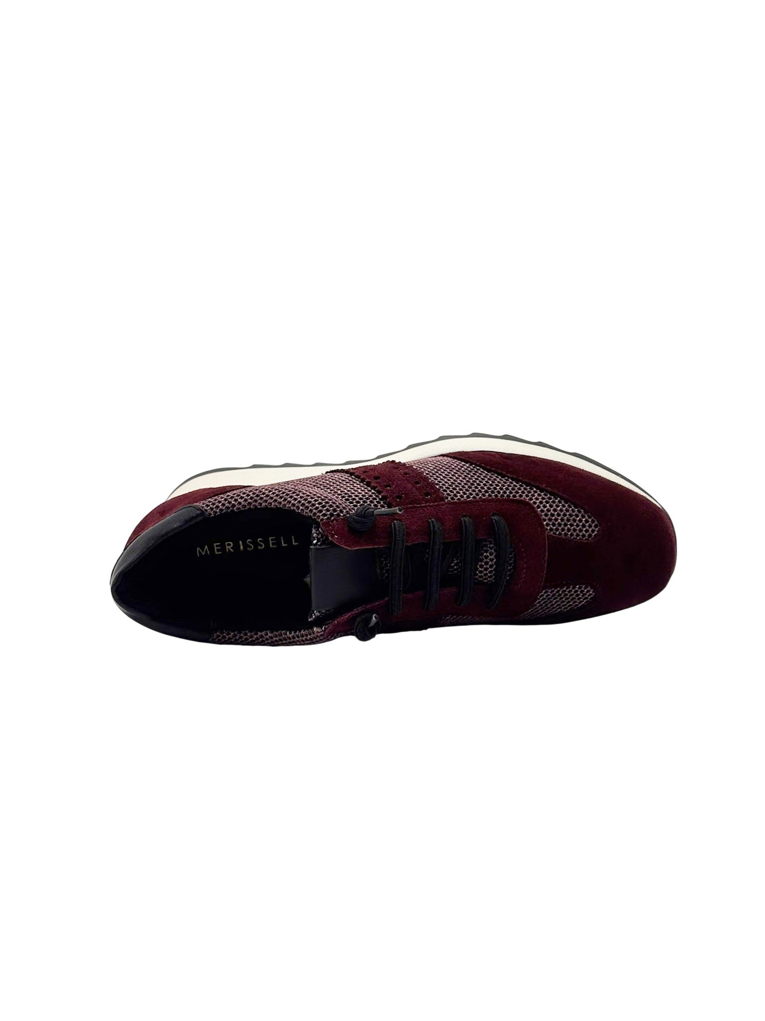 Deportivo Cordones MERISSELL Mujer Combi Burdeos