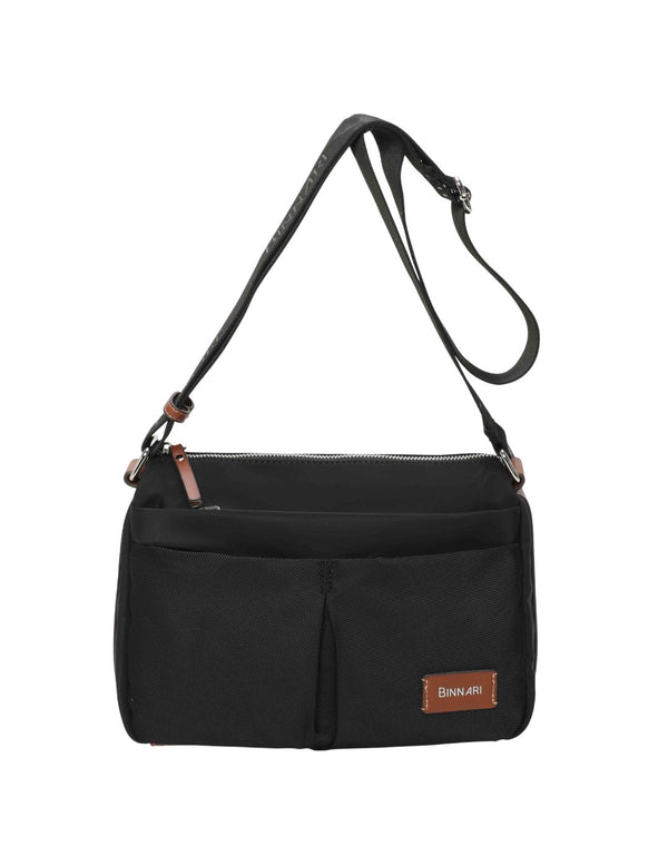 Bolso Bandolera BINNARI Mujer Negro