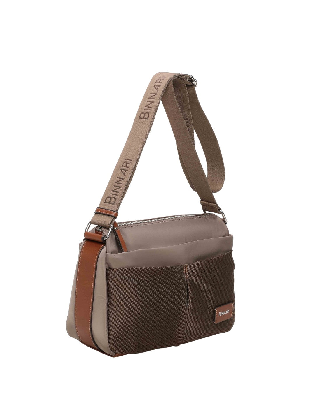 Bolso Bandolera BINNARI Mujer Taupe