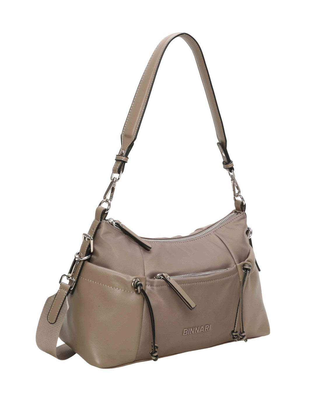 Bolso Bandolera BINNARI Mujer Taupe
