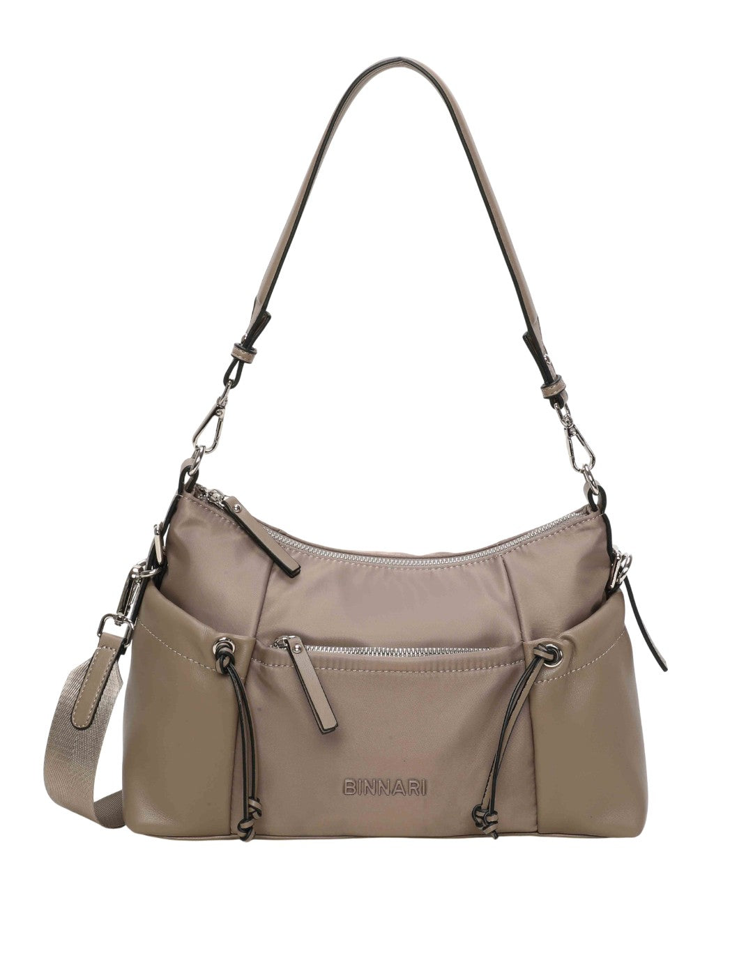 Bolso Bandolera BINNARI Mujer Taupe
