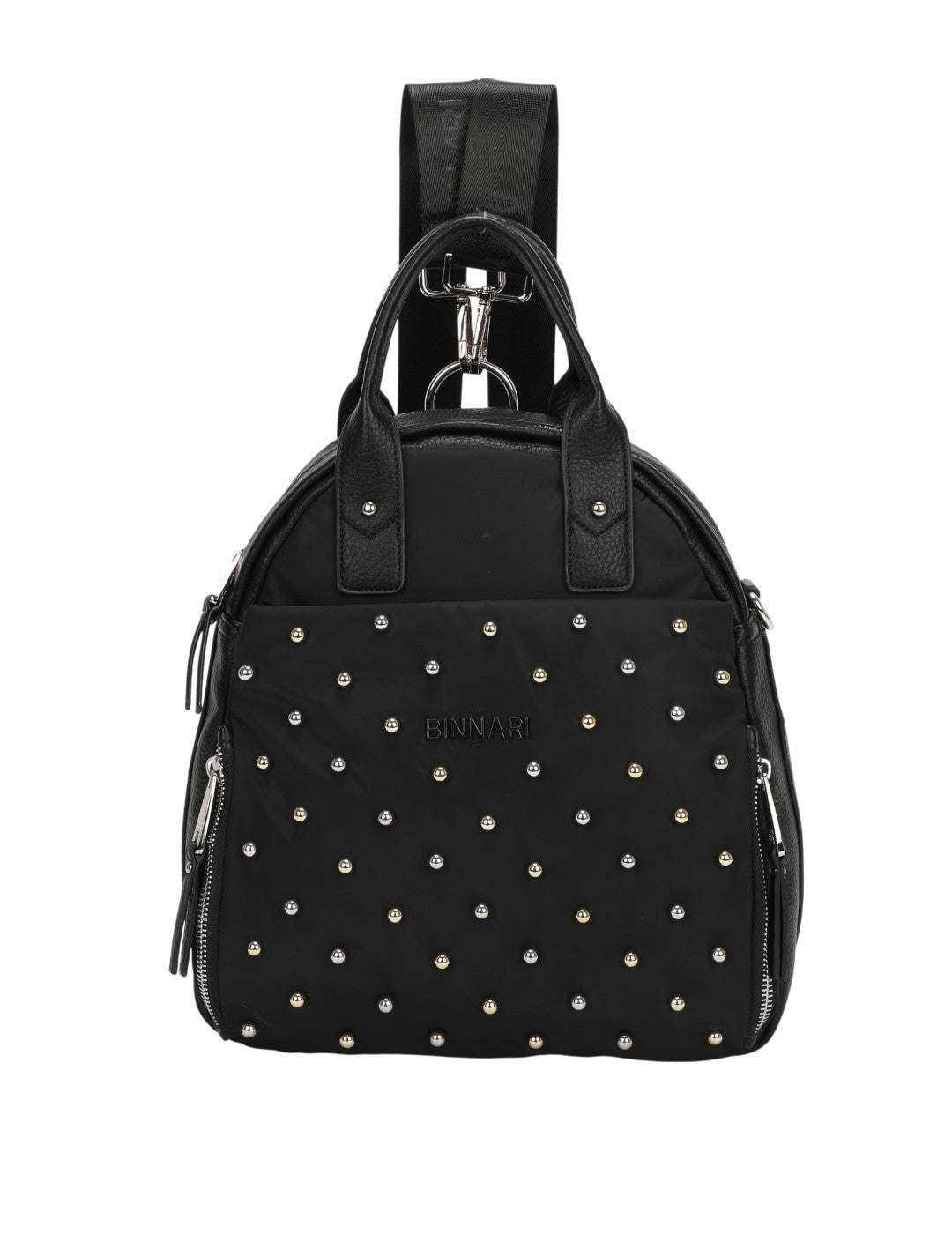 Mochila Tachas BINNARI Mujer Negro