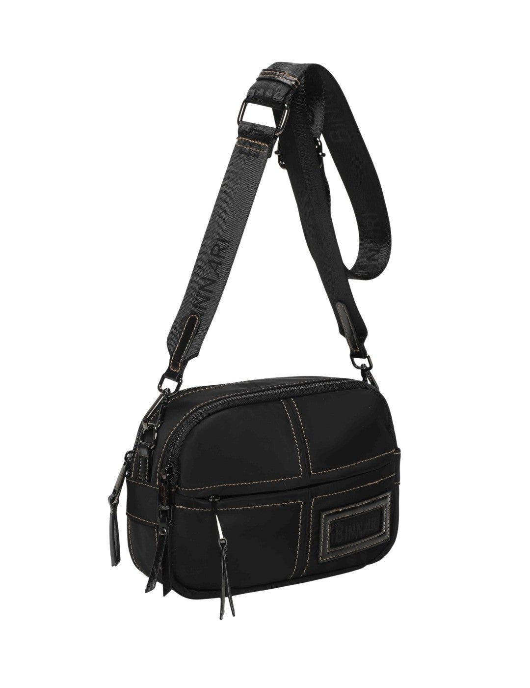 Bolso Bandolera BINNARI Mujer Negro