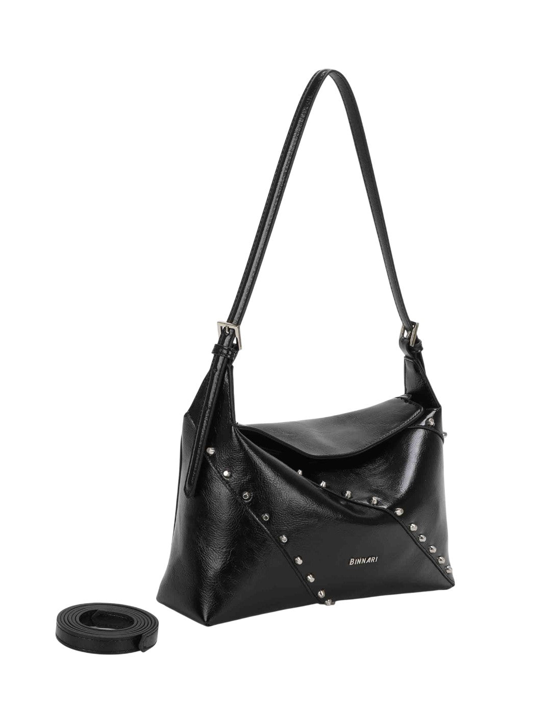 Bolso Bandolera BINNARI Mujer Negro