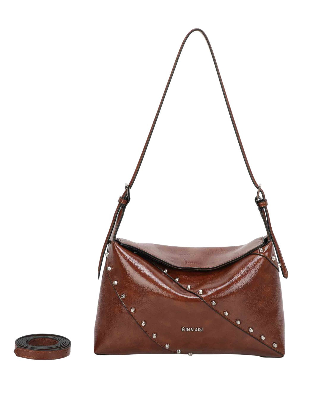 Bolso Bandolera BINNARI Mujer Cuero