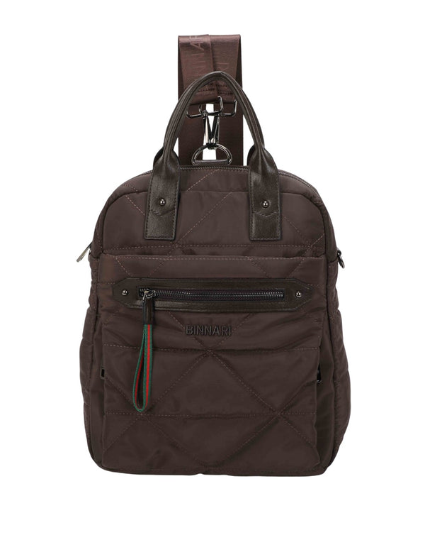 Mochila / Bolso / Bandolera BINNARI Mujer Café