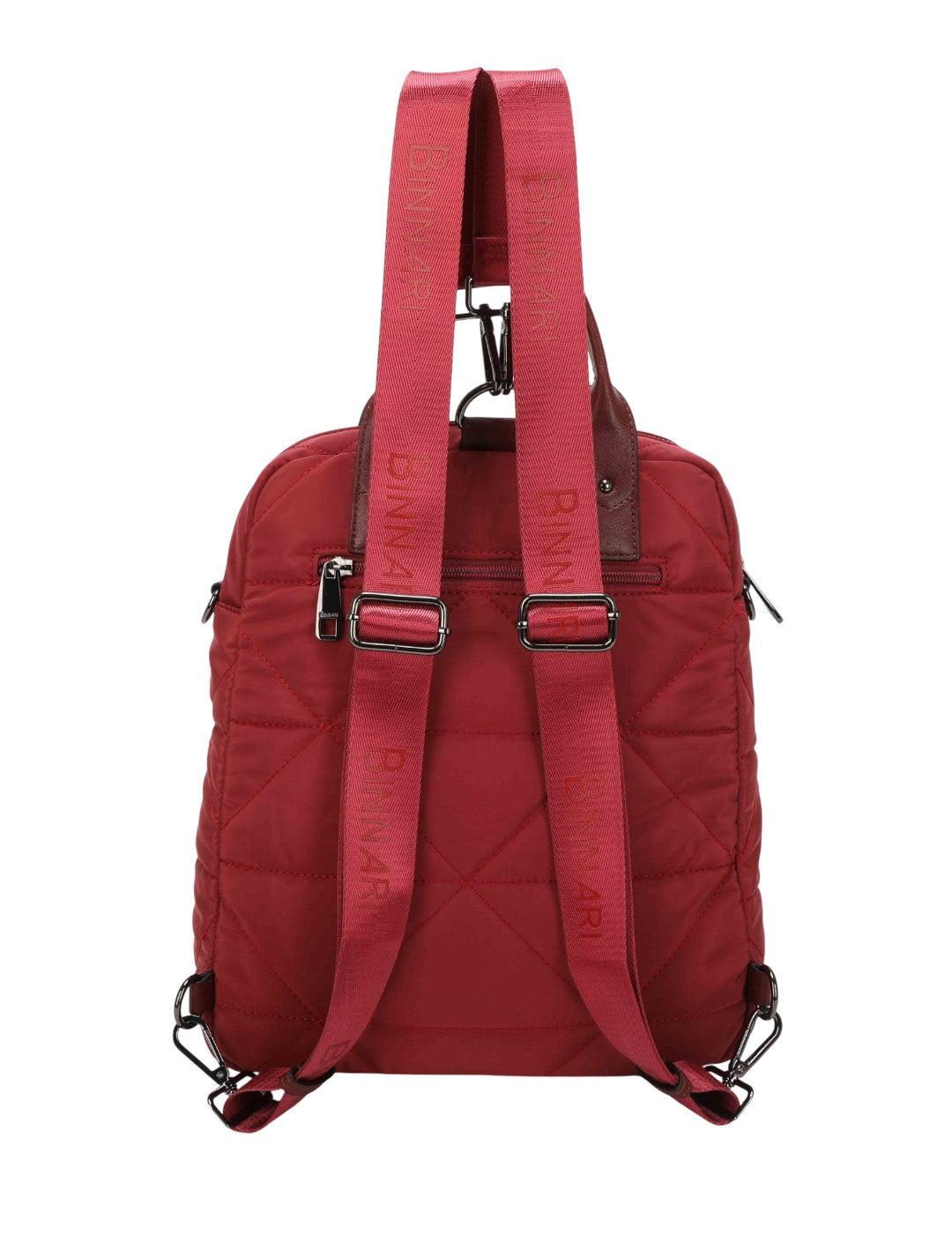 Mochila / Bolso / Bandolera BINNARI Mujer Bordó