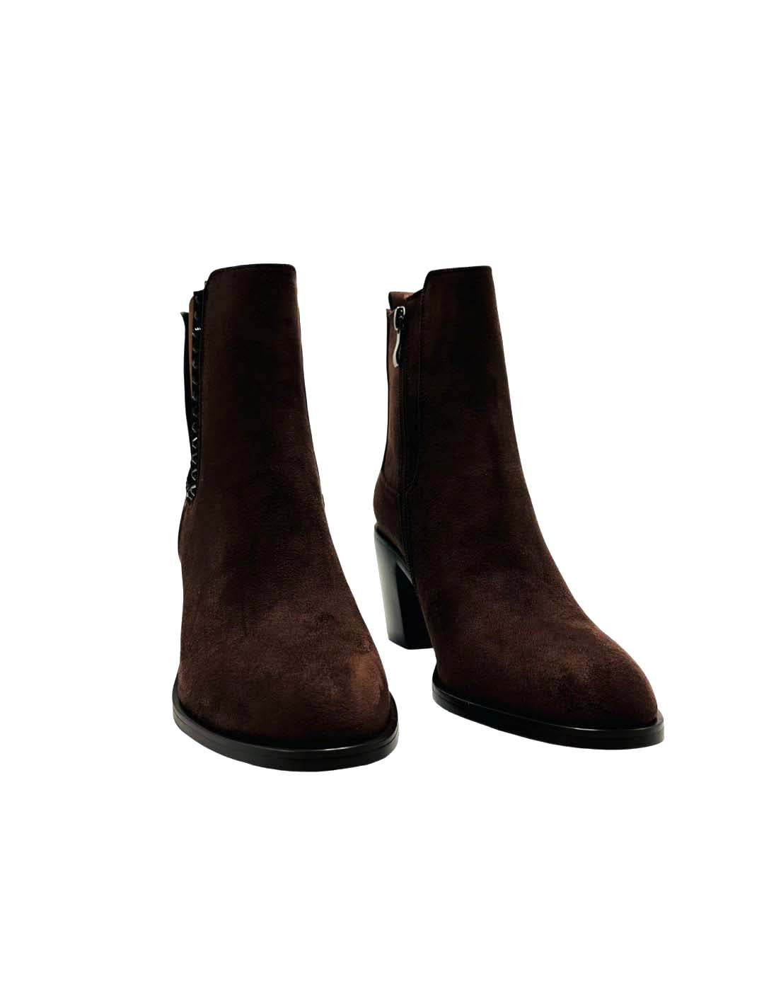 Botín Elásticos Pedrería AZAREY Mujer Negro